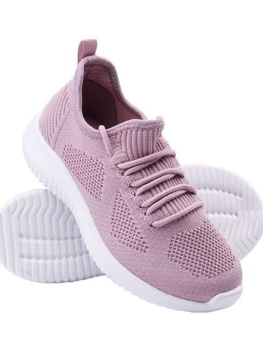 Kinder Sportschuhe Laufen mit Schnürsenkeln Rosa
