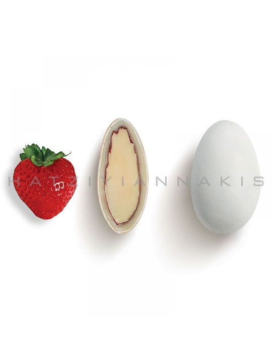 Iliadis Almond Sugared Almonds in Standard Shape with Strawberry Flavour 1000g