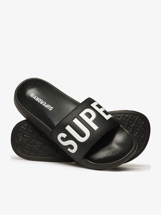 Superdry Core Graphic Slides Black