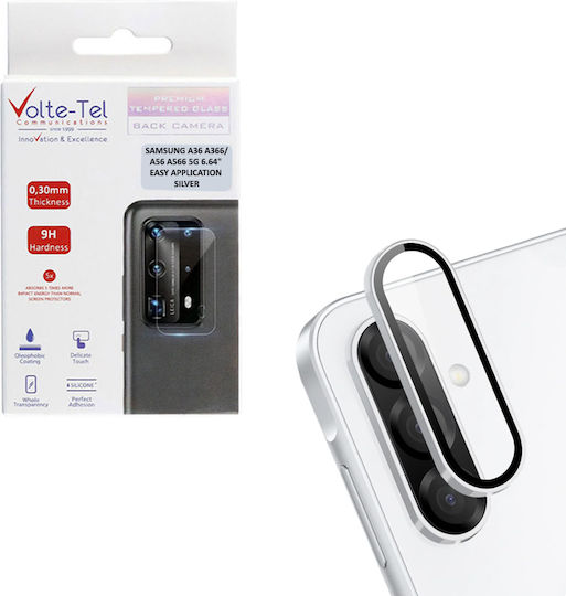 Volte-Tel Προστασία Κάμερας Tempered Glass Ασημί για το Samsung A36, A366, A56, A566 5G