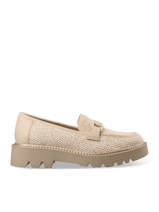 Γυναικεία Loafers σε Μπεζ Χρώμα