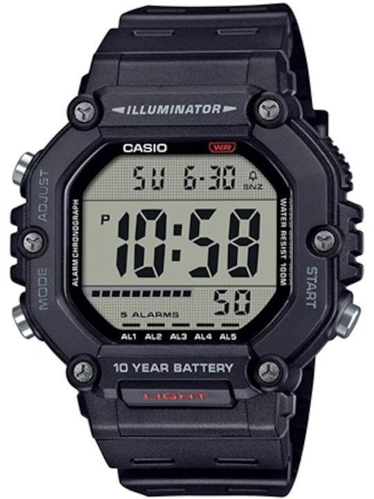 Casio Casio Edifice Ρολόι Μπαταρίας με Καουτσούκ Λουράκι