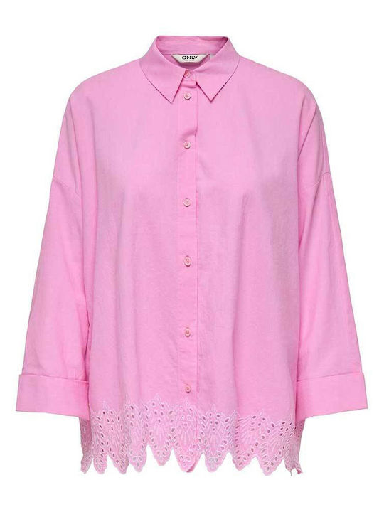 Only Long Sleeve Women's Shirt Pink
