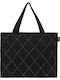 Doca Fabric Beach Bag Black
