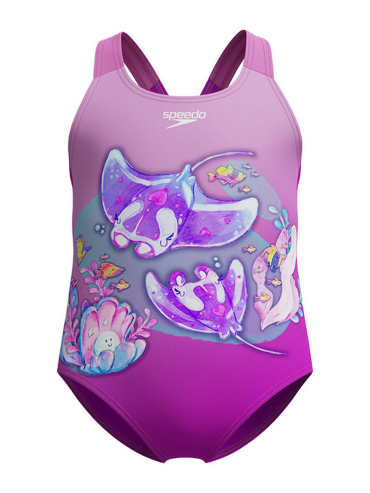 Speedo Digital Printed Kinder Badeanzug Einteil...