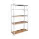 Rebel Dexion Verzinkt Regal 120x45x205cm mit 5 Regalen Gesamtbelastbarkeit 750kg
