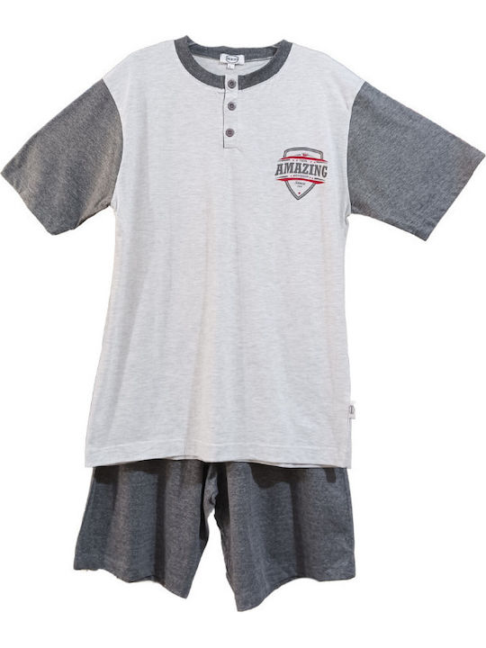 Baracuda Men's Summer Pajamas Set Gray