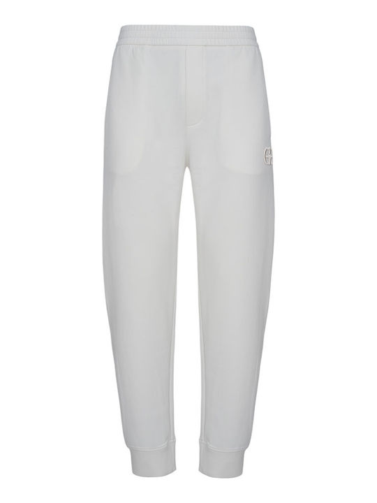 Emporio Armani Sweatpants with Elastic White