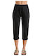 Damen Jogginghosen Capri Schwarz