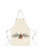 Cotton Club Weihnachtliche Küche Αpron Stoff Rot L80xB65cm.