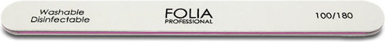 Folia Professional Nail File Straight White 100/1800 1pc