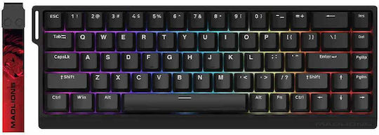 Madlions Professional MAD 68 HE RGB - 1K Gaming Μηχανικό Πληκτρολόγιο 60% με Magnetic διακόπτες και RGB φωτισμό (Αγγλικό US)