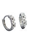 Charmy Earrings Hoops made of Silver with Stones