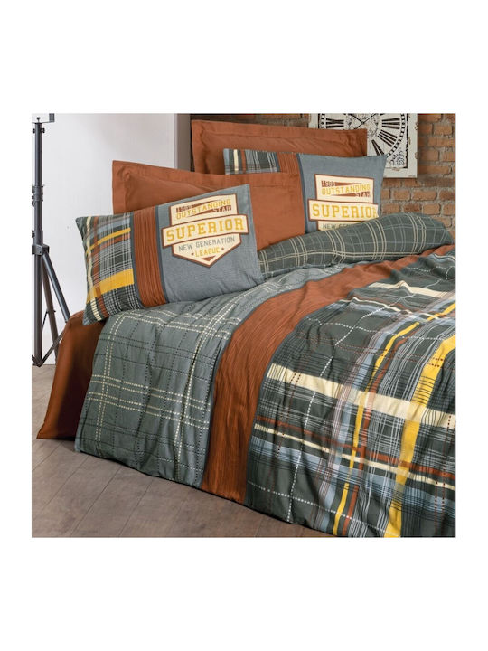 Set de lenjerie de pat dublu 100% bumbac Cotton Box Ramiro