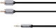 Kruger & Matz 3.5mm Male To 3.5mm Male Audio Cable Silver 3m KM0311