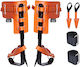 Vevor Tree Climbing Spikes Climbing Spurs Alloy Steel Arborist Equipment Orange