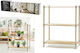 ArteLibre Blumentopf-Regal Holz 66cmx32cmx82cmcm.