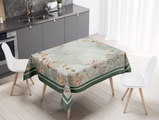 Square Tablecloth 160x160cm Club Cotton Palm