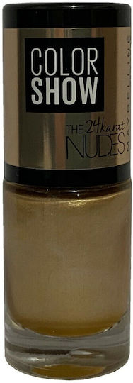 Maybelline Show Glossy Βερνίκι Νυχιών 474 Gilded In Gold 7ml