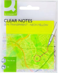 Q-Connect Stickers Memo Pads in Cube Yellow 7.6x7.6cm