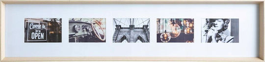 Atmosphera Frame for 5 Photos Axel 22 X 97 cm Beige
