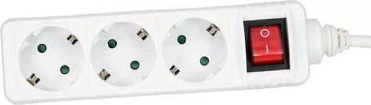 InLine Πολύπριζο 3 Θέσεων με USB-A, Διακόπτη και Καλώδιο 3m
