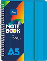 Teka Notizbuch A5 100 Blätter Quadrate Blau