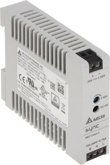 Delta Τροφοδοτικό LED Ισχύος 30W με Τάση Εξόδου 24V