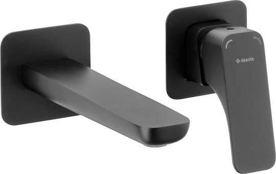 Deante Set Mixer & Gură Îngropată pentru Lavabo Negru
