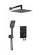 Deante Built-in Mixer & Shower Head Set for Shower Black