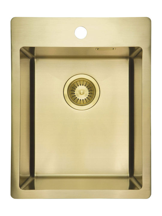Deante Ένθετος Νεροχύτης Inox Μ50.5xΠ39cm Χρυσός