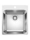 Blanco Ένθετος Νεροχύτης Inox Brushed με Μπαταρία Μ44xΠ50cm Ασημί