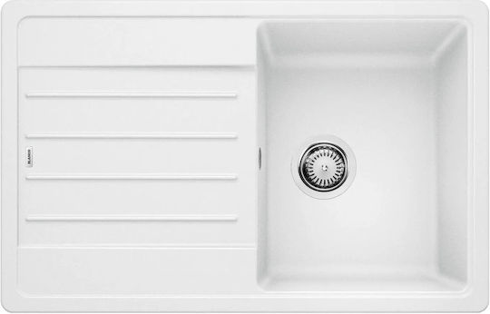 Blanco Drop-In Мивка от Синтетичен Гранит със смесител Ш78xД50см Бял