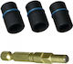 Makita Nüsse Pneumatisch Sechskant mit Vierkant-Antrieb 1/2" Set 3Stück