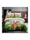 Pucioasa Set Husă de Pilotă Flanel Single cu Față de Pernă & 1 Cearsaf 150x220 Multicolor