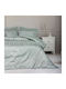 Cotton Box Set Husă de Pilotă Bumbac Dublă cu 4 Fețe de Pernă & 1 Cearsaf 200x220 Mint Green