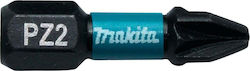 Makita Μυτη Κατσαβιδιου Pz2-25mm 2τμχ Impact Black