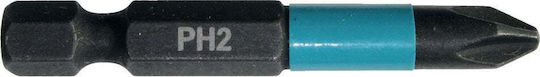 Makita Μυτη Κατσαβιδιου Ph2-50mm 2τμχ Impact Black