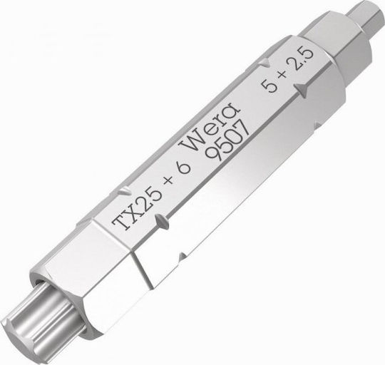 Wera Бит 4в1 9507 Sb Блистер 2.5 5 6 Tx25 X 37 мм 1 бр