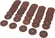 Set de 50 discuri de tăiere corindon Dedra 24x0,8mm