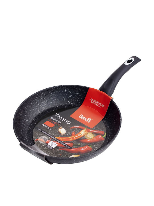 Berretti Tivano Aluminum Pan with Lid Non-Stick Interior Coating 26cm