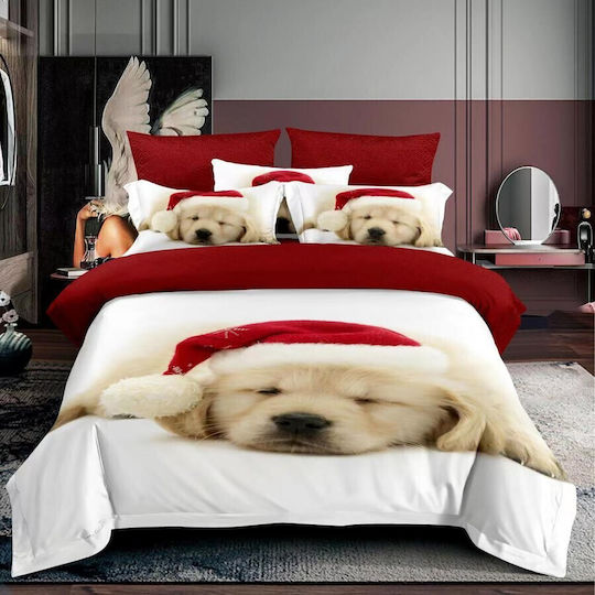 Pucioasa Set Huse Pentru Pilote 150x220cm Simplă Cu Față De Pernă Și 1 Cearșaf Multicoloră
