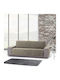 Eysa Mid Elastische Abdeckung für Zweisitziges Sofa C11 Brown 170εκ. 1Stück F2290811