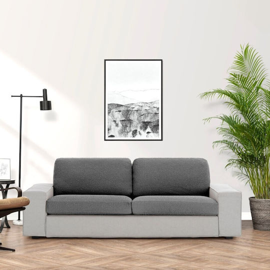 Eysa Roc Husă Elastică Fotoliu Gri 120εκ. 1buc FD491716