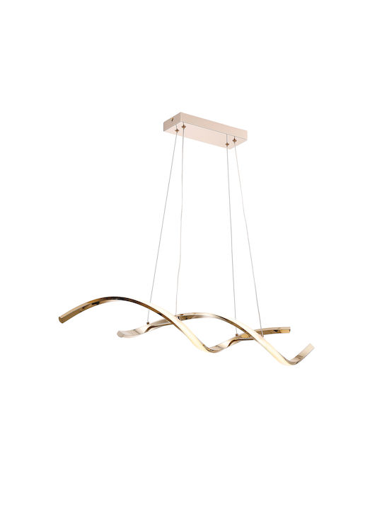 Elmark Tina Pendant Light Gold 90x120cm