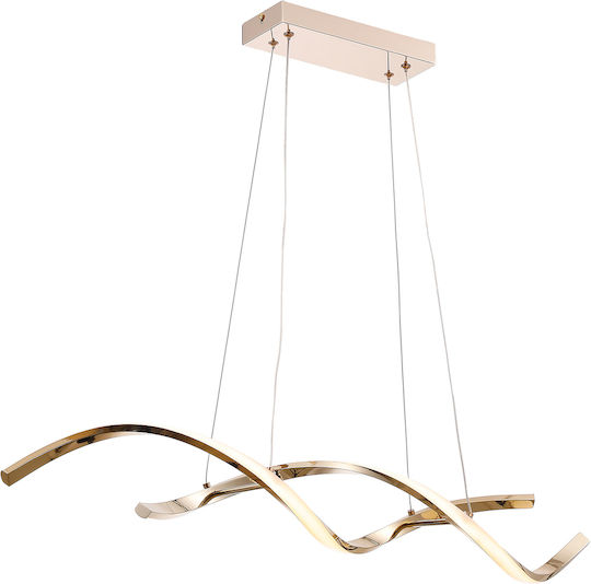 Elmark Tina Hängelampe Gold 90x120cm.