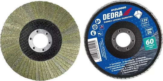 Disc de șlefuit cu diamant Dedra 125x22mm Gr.120