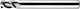 Carbide Milling Cutter Baildon Din 6527 K Fwp3a 3 Mm Vhm Tialn Z3 50-4 Mm