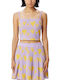 Γυναικείο Crop Top Αμάνικο Lavender