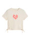 Kids' T-shirt White Flaming Love Knotted Tee